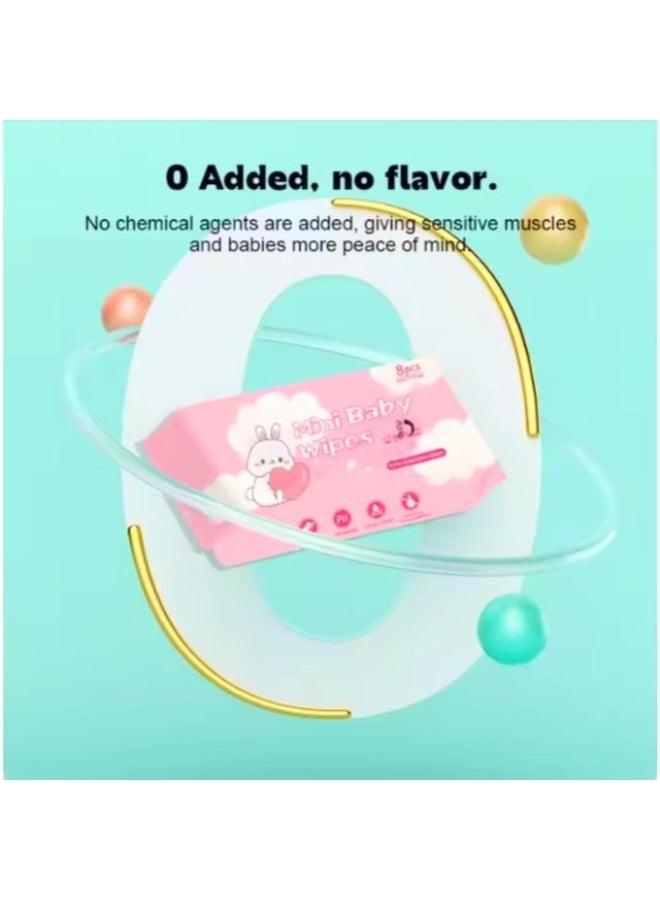 Soft Mini Wet Wipes for Hands & Mouth – Fragrance Free – Daily Use - Image 4